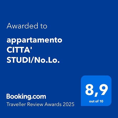 Appartamento Citta' Studi/No.Lo. Milán Exteriér fotografie